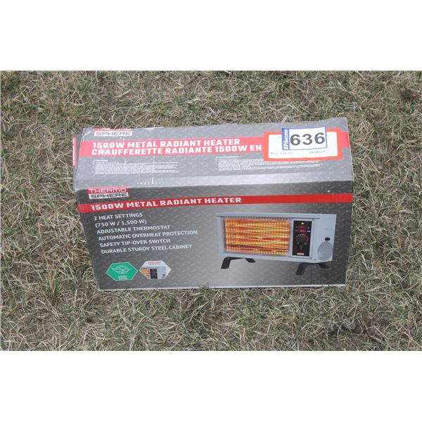 Elec heater 1500 watt NEW