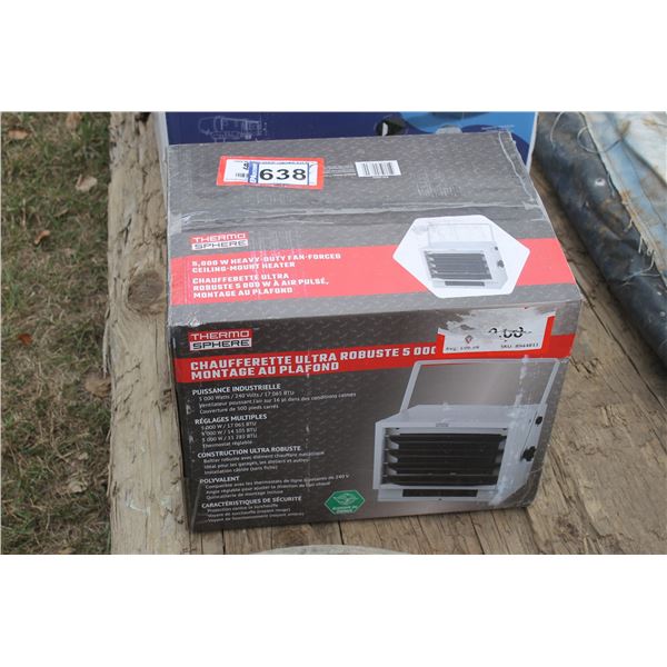 5000 Watt 220 volt Electric forced air heater