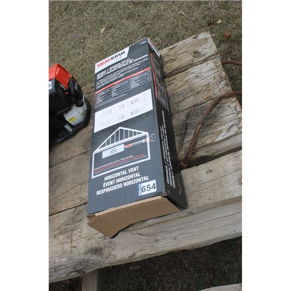 Vent kit for garage heater side vent