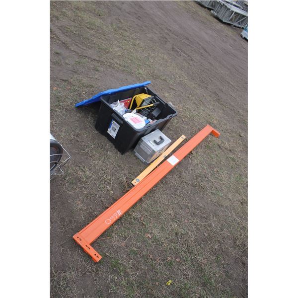 Box of assorted tools
