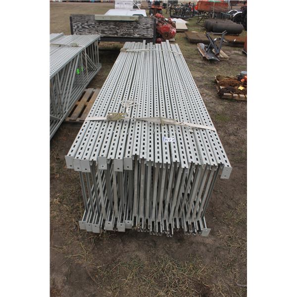 21- Uprights 2' x 12' c/w approx. 42 shelves and approx124 braces