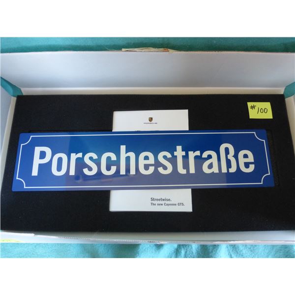 2 1/2" x 4 3/4" Porsche sign