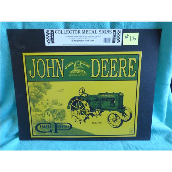 16" x 12" JD general purpose sign