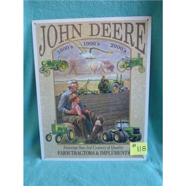 16" x 12 1/2" JD sign