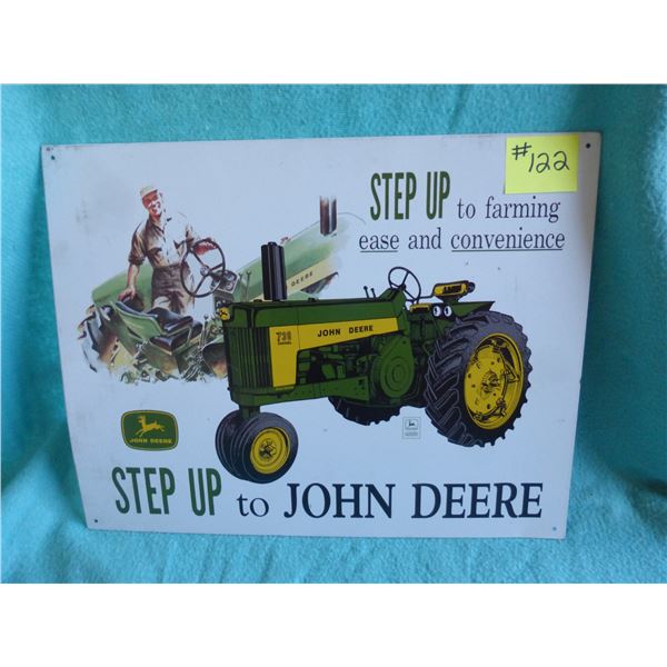 16" x 12" JD 'Step up to JD' sign