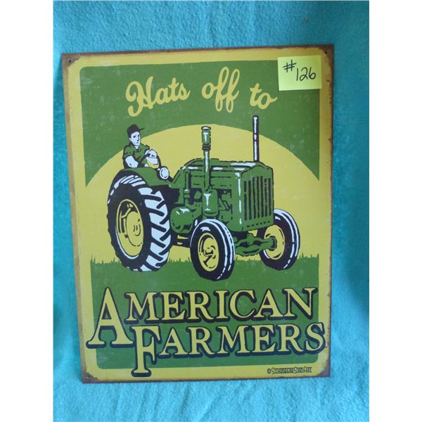 16" x 12" American farmers sign