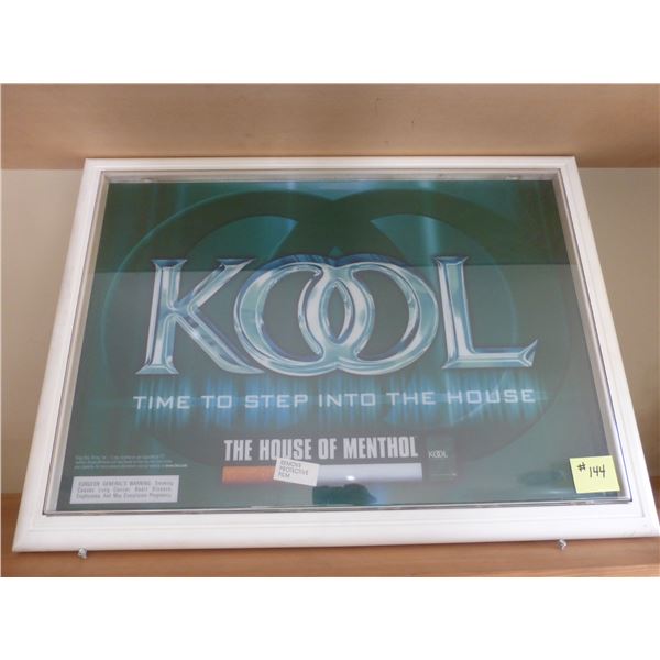 KOOL lighted sign, 29" x 21"