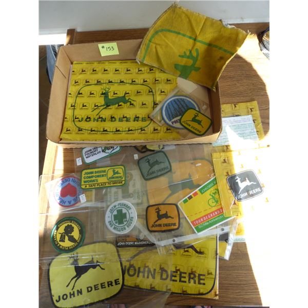 Qty of JD fabric badges & parts bag