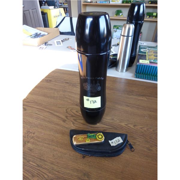 JD knife and thermos
