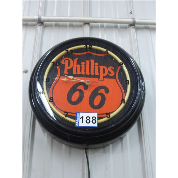 Phillips 66 clock, working