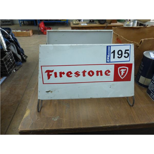 Original Firestone sign, 13"
