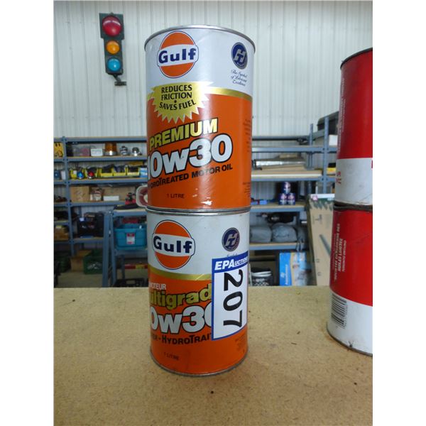 (So much each x 2) 2- Full 10-W30 Gulf quarts