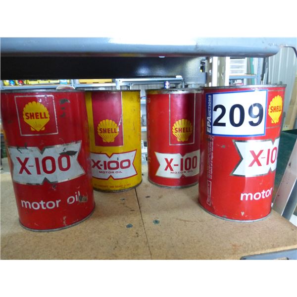 (So much each x 4) 4- Shell quarts, full