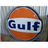 Image 1 : Gulf, double sided sign, approx. 74" x 68 1/2"