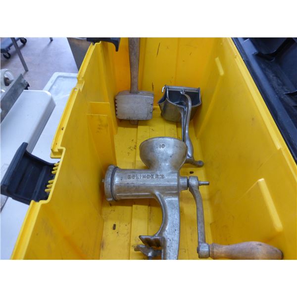 Grinder, squeezer & tenderizer c/w case