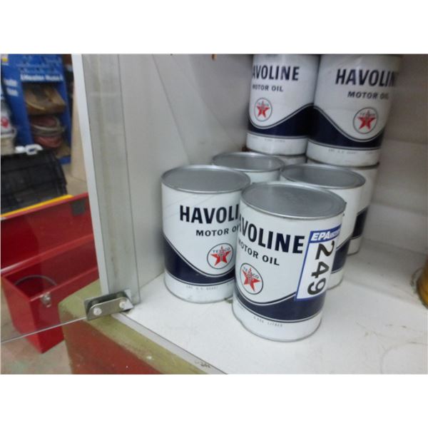 So much each x 8, Havoline motor oil quarts, Full