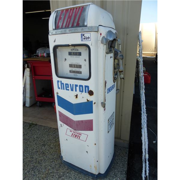 Chevron upright gas pump