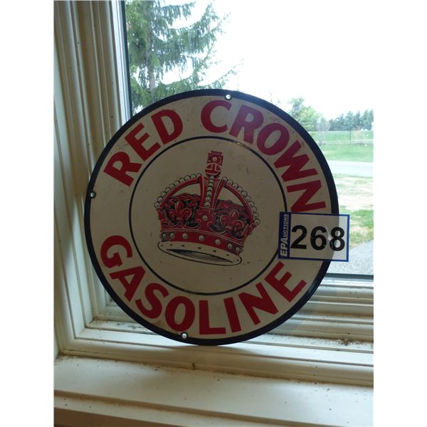 11" Red Crowd gas replica sign