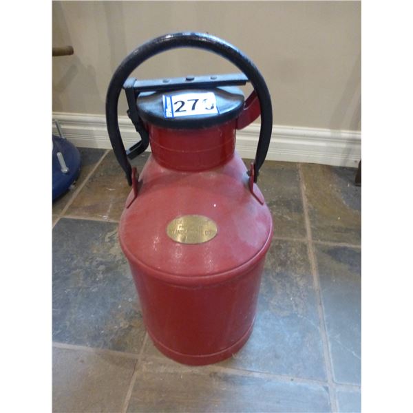 5-gal Standard Oil Co. can, 21" x 10"