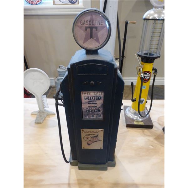 18" Fire Chief gas pump coin bank (black)