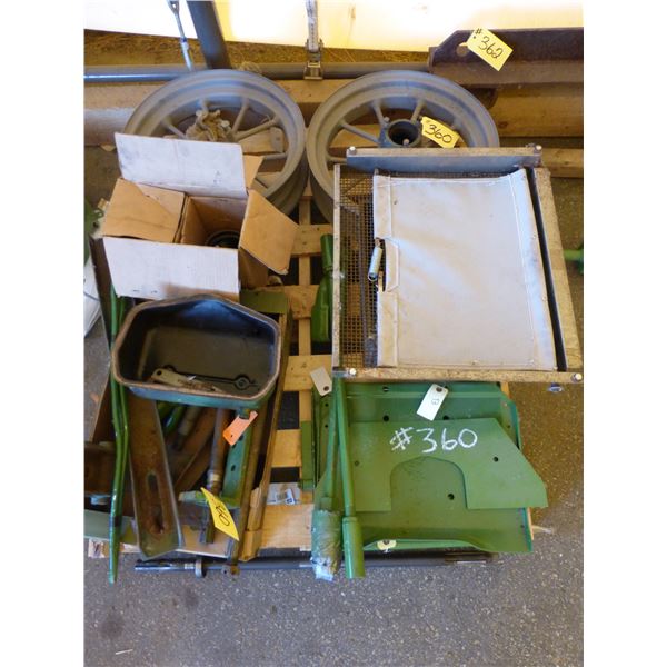 2- Mod B front spoked wheel (round spokes) & 2- Mod B used pistons