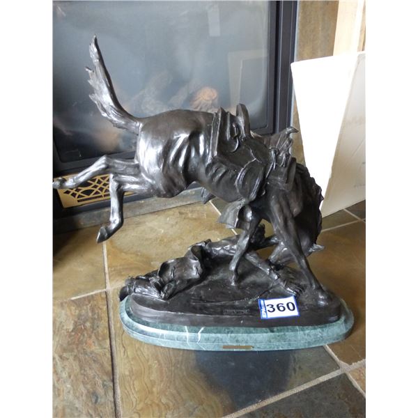 Bronze 'The Wicked Pony' statue, 23"H x 20"L x 10"D