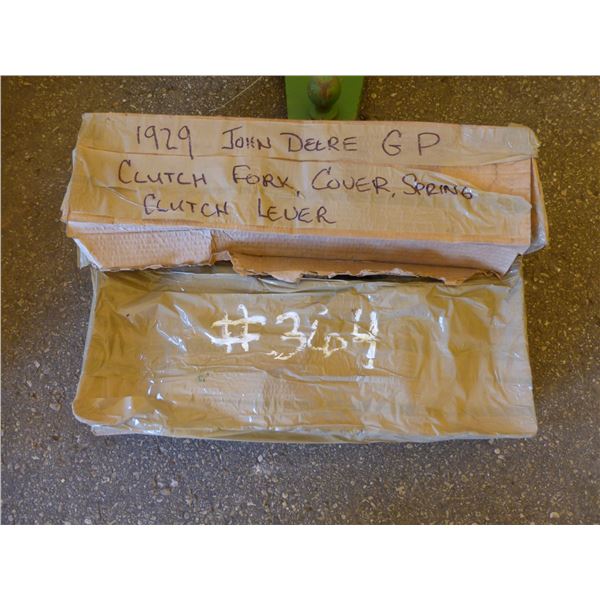 1929 JD GP clutch fork, cover, spring and clutch lever