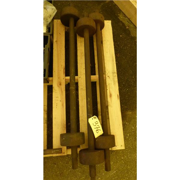 Rollers for an antique tank truck