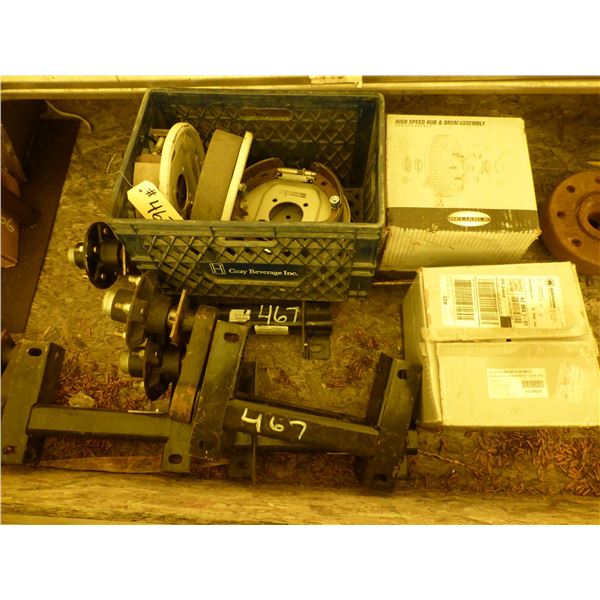 4- New 3500 lb torsion axles c/w new drums & brakes