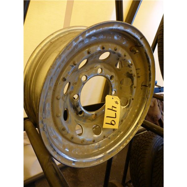 16" x 7" Chrome wheel and 15" wheel and tire