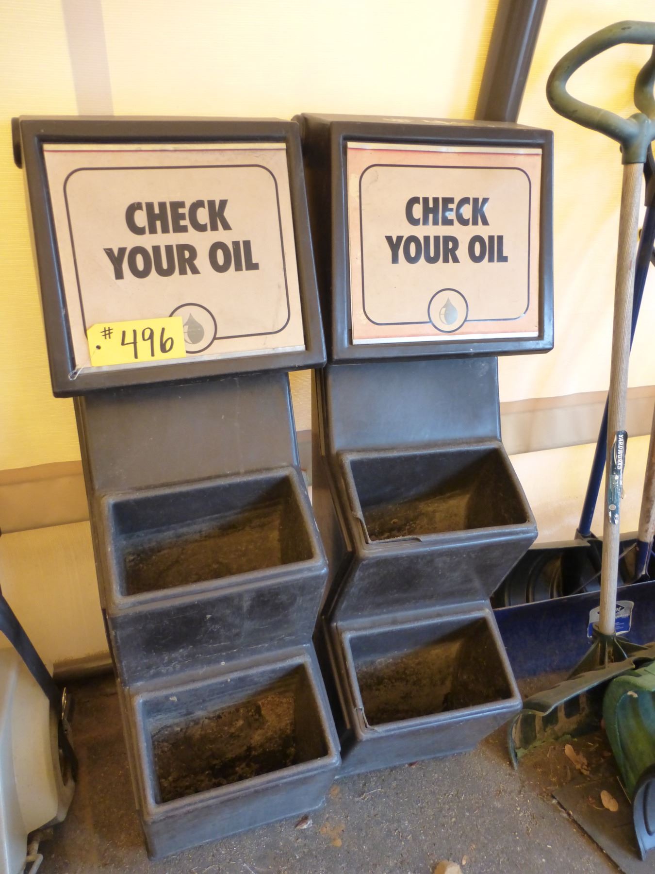 2 Vintage windshield washer stations