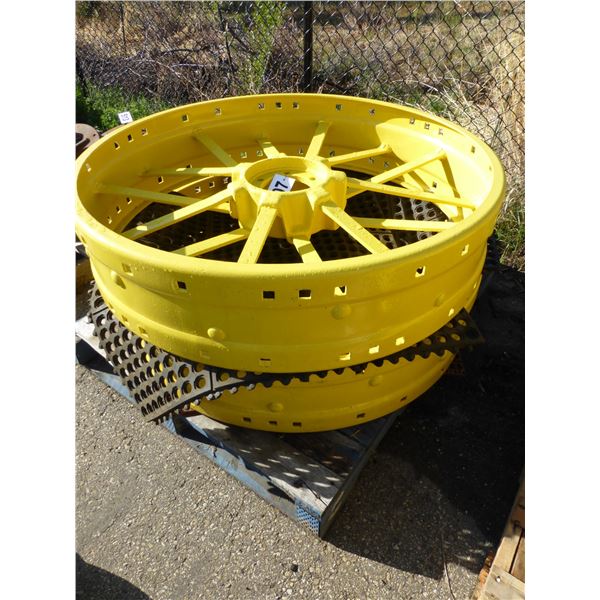 2- Flat spoke wheels JD Model AR