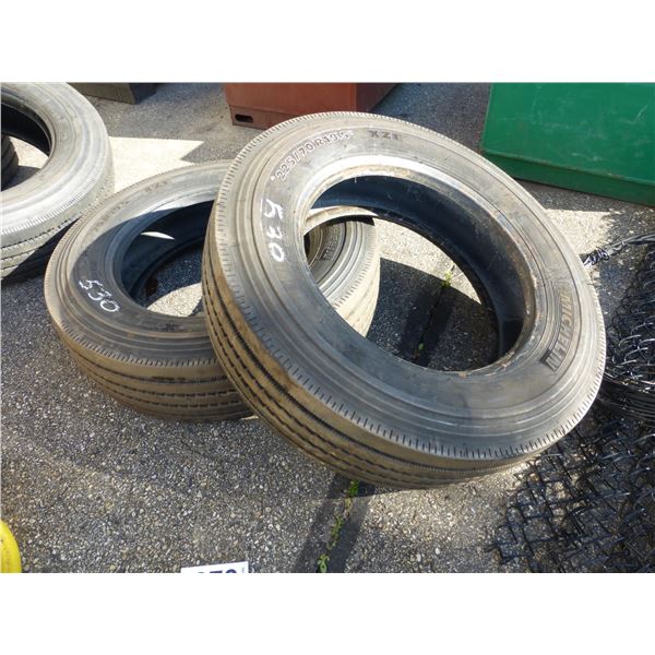 2- Michelin 225/70/R19.5 tires