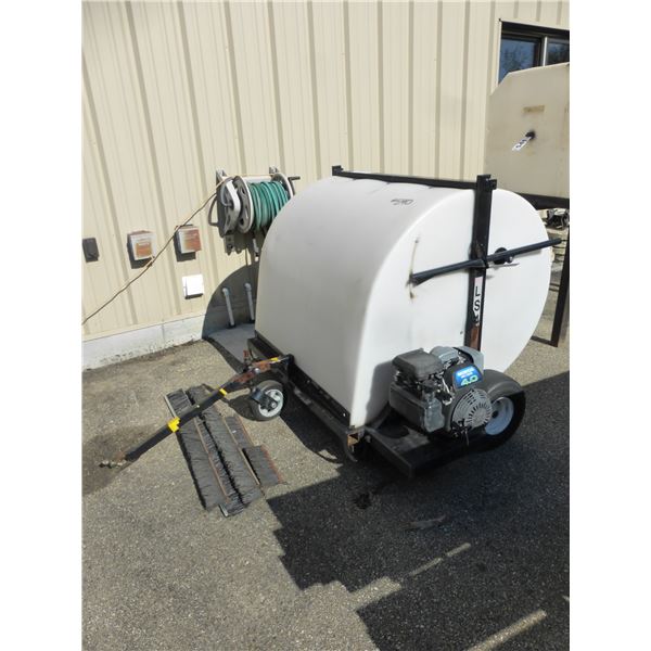 Lawn sweeper c/w gas motor