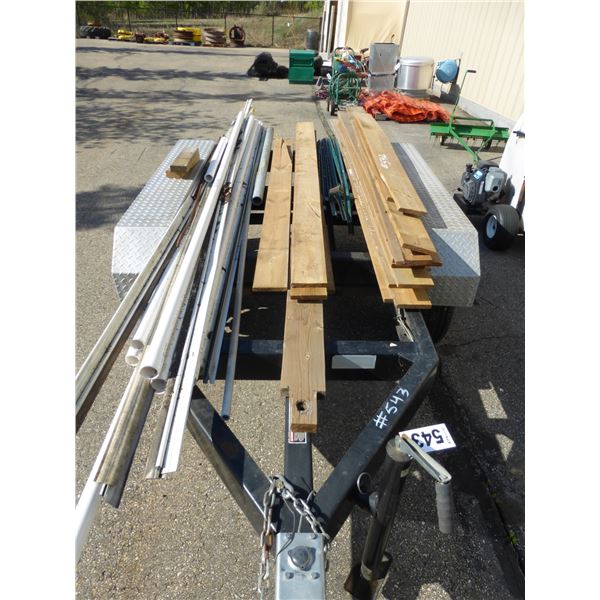 Qty of lumber, PVC, fence posts and misc.
