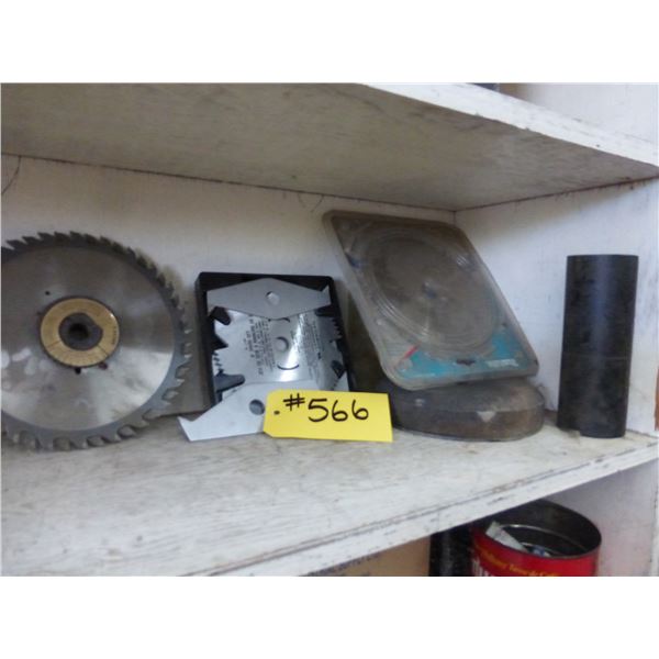 Qty of saw blades, 6" & 8"