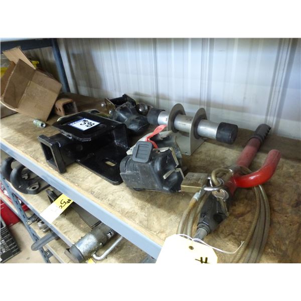 Trailer hitches, locks, steering wheel lock
