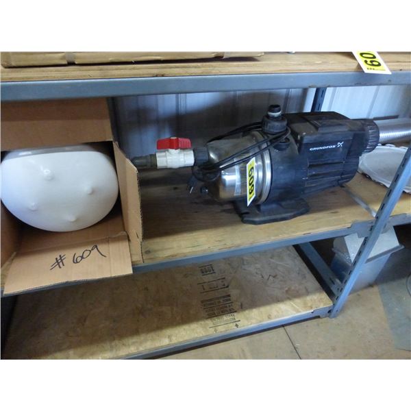 Reverse osmosis tank & grundfos pump