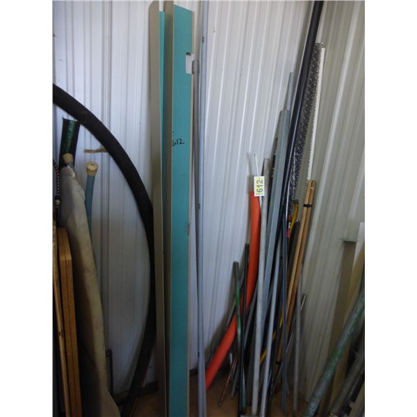 Qty of piping and flashing, various sizes