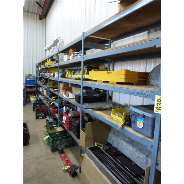 6- Sections of shelving, Can not to be removed until Sat, May 27th, 2pm