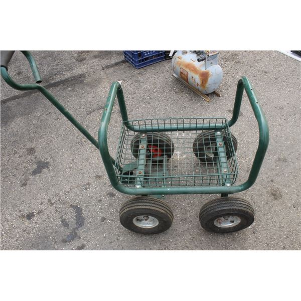 4 Wheel rolling cart, approx. 20" x 24"