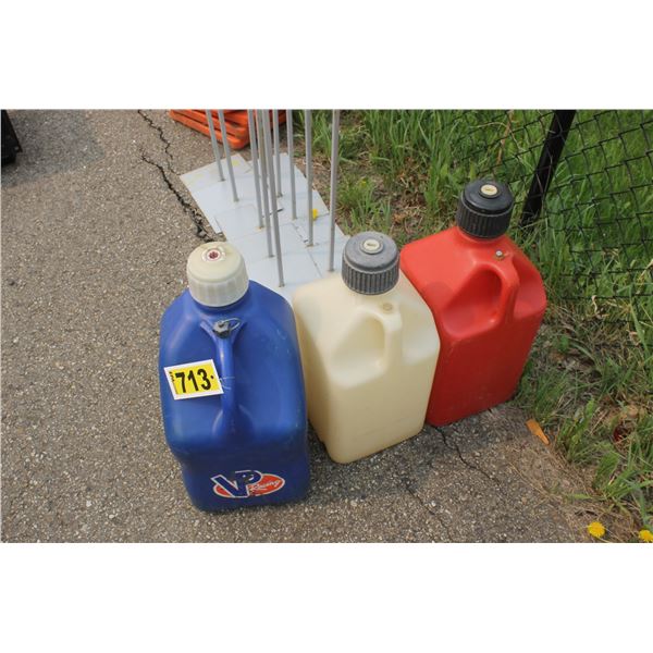 3- Plastic fuel cans