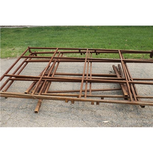 Various steel frames, 61" x 116" x 1"/ 2"