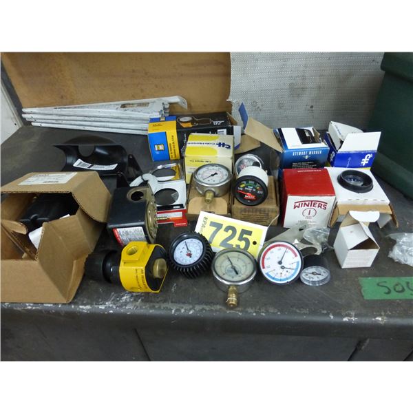 Variety of new pressure gauges, oil gauges, air pressure gauges, PSI gauges, Siemens pressure gauge,