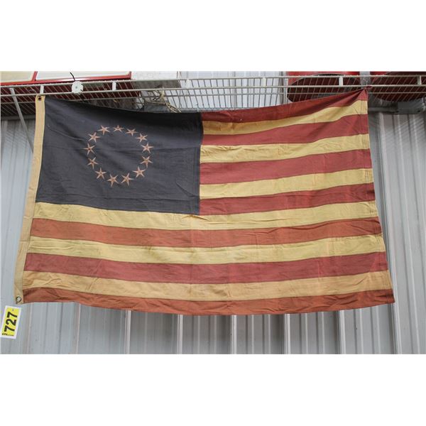 American flag, double sided, approx. 34" x 54"