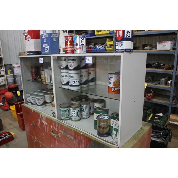 2- Display cabinets, approx. 27.5" x 25"