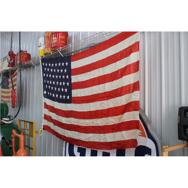 American flag, approx. 54" x 90"