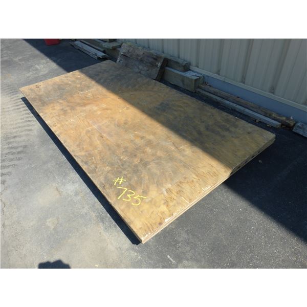 3- Sheets of 3/4" plywood