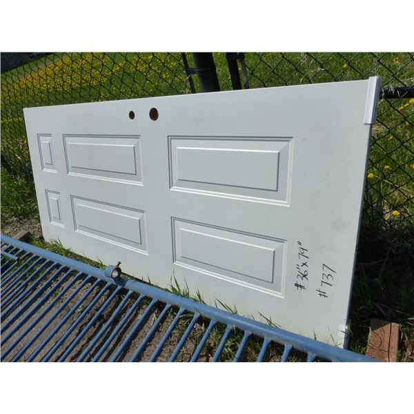 White door, approx. 36" x 79"