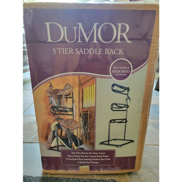 Dumor, 3 tier saddle rack (new)